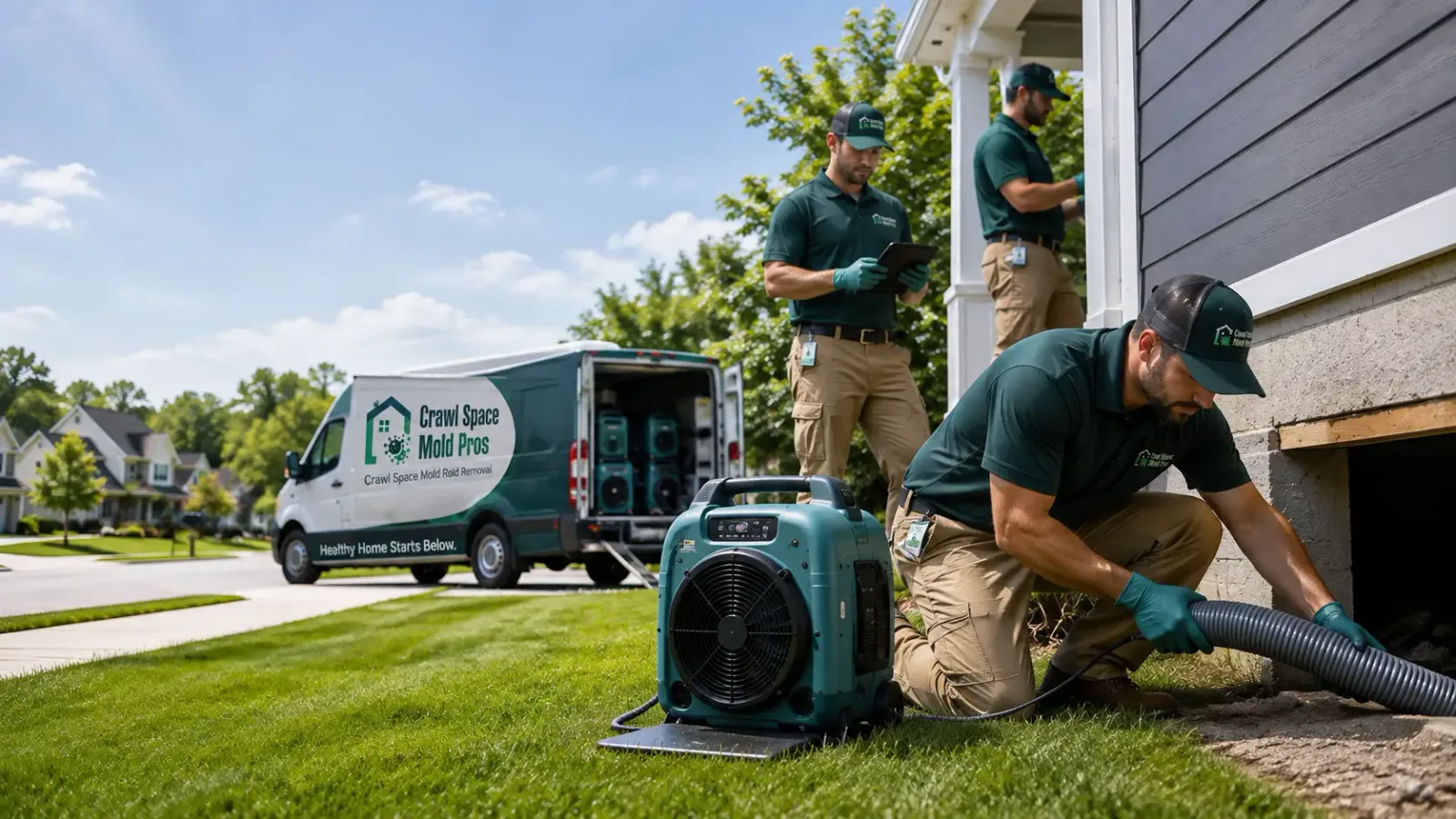 Crawl Space Mold Removal in Yorktown, IA